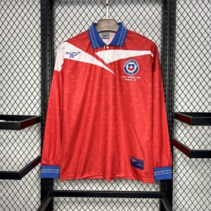 Retro Chile 1998 Home Long Sleeves Jersey - Image 9