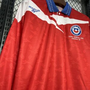Retro Chile 1998 Home Long Sleeves Jersey - Image 4