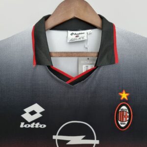 Retro AC Milan 1995/96 Training Suit Black Jersey - Image 6