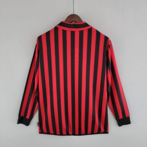 Retro AC Milan 1999/00 Home Long Sleeves Jersey - Image 2