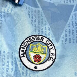 Retro Manchester City 1989/91 Home Jersey - Image 4