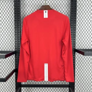 Retro Manchester United 2007/08 Home UCL Long Sleeves Jersey - Image 2