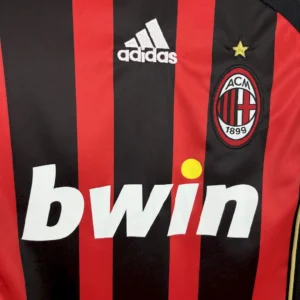 Retro AC Milan 2006/07 Home Long Sleeves Jersey - Image 7
