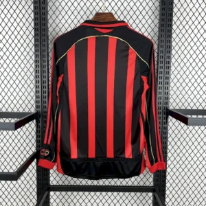Retro AC Milan 2006/07 Home Long Sleeves Jersey - Image 2