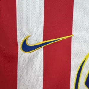 Retro Atletico Madrid 2004/05 Home Long Sleeve Jersey - Image 5
