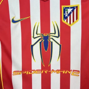 Retro Atletico Madrid 2004/05 Home Long Sleeve Jersey - Image 3