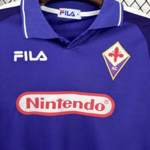 Retro Fiorentina 1998/99 Home Long Sleeves Jersey - Image 5