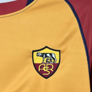 Retro AS Roma 2001/02 Home Long Sleeve Jersey - Image 6