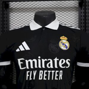 Mens Real Madrid  2025/26 Black Special Edition Jersey Player Version - Image 4