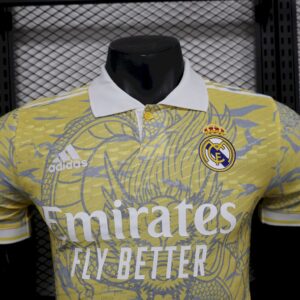 Mens Real Madrid  2025/26 Beige special edition Jersey Player Version - Image 7