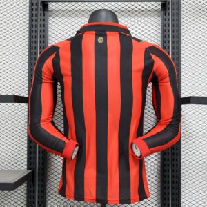 Mens AC Milan 2024/25 125th Anniversary Edition Retro Long Sleeves Jersey Player Version - Image 2