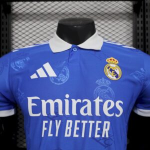 Mens Real Madrid  2025/26 Blue Special Edition Jersey Player Version - Image 4