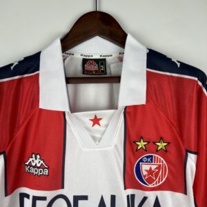 Mens Red Star Belgrade 1995/97 Home Retro Jersry - Image 7