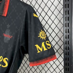Mens AC Milan 2025/26 Co-Branded Black Edition Jersey - Image 3
