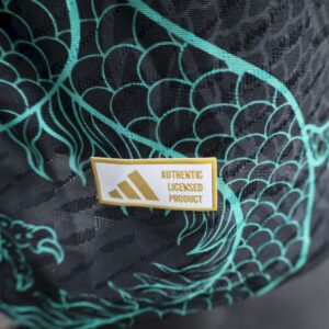 Mens Real Madrid 2025/26 Black Green Dragon Edition Jersey Player Version - Image 5
