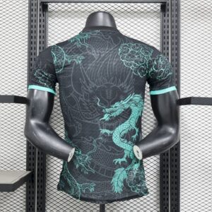Mens Real Madrid 2025/26 Black Green Dragon Edition Jersey Player Version - Image 2