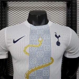 Mens Tottenham Hotspur 2025/26 White Gold Snake Edition Jersey Player Version - Image 4