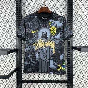 Mens Brazil 2024/25 X STUSSY Jersey - Image 3