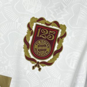 Mens Bayern Munich 2024/25 125 Anniversary White Jersey - Image 9