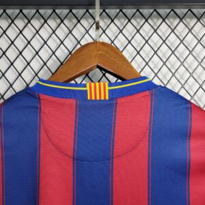 Retro Barcelona 2009/10 Home Jersey - Image 6