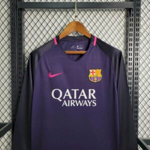 Retro Barcelona 2016/17 Away Long Sleeves Jersey - Image 5