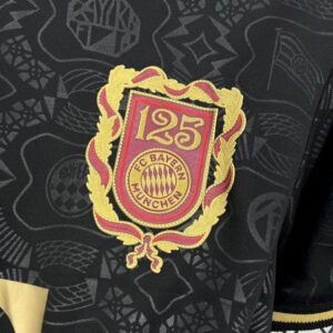Mens Bayern Munich 2024/25 125 Anniversary Black Jersey - Image 9