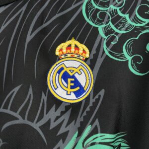 Mens Real Madrid 2025/26 Green and Black Dragon Special Edition Jersey - Image 4