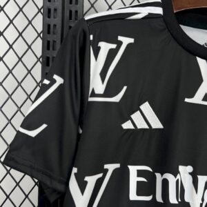 Mens Real Madrid 2025/26 Louis Vuitton Joint Edition Black Jersey - Image 5