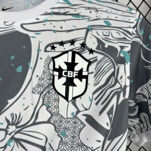 Mens Brazil 2025/26 White Parrot Edition Jersey - Image 4