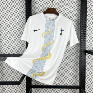 Mens Tottenham Hotspur 2025/26 White Gold Snake Edition Jersey
