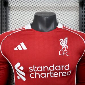 Mens Liverpool 2025/26 Home Long Sleeves Jersey Player Version - Image 3