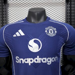 Mens Manchester United 2025/26 Blue Special Edition Shirt Player Edition - Image 4