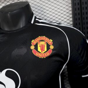 Mens Manchester United 2025/26 Black Special Edition Shirt Player Edition - Image 5