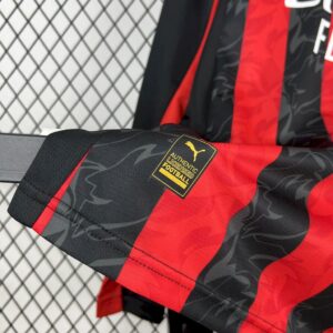 Mens AC Milan 2025/26 Home Long Sleeves Jersey - Image 5