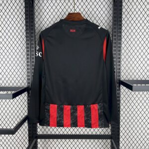 Mens AC Milan 2025/26 Home Long Sleeves Jersey - Image 2