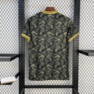 Mens Real Madrid 2025/26 Black Golden Dragon Edition Jersey - Image 2