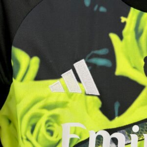 Mens Real Madrid 2025/26 Green Rose Bamboo Leaf Green Jersey - Image 6