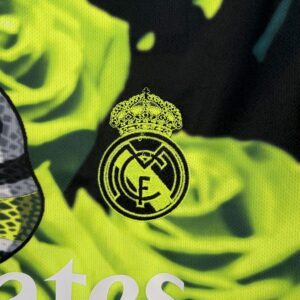 Mens Real Madrid 2025/26 Green Rose Bamboo Leaf Green Jersey - Image 5