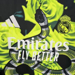 Mens Real Madrid 2025/26 Green Rose Bamboo Leaf Green Jersey - Image 4