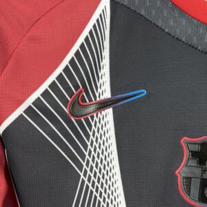 Mens Barcelona 2025/26 Black and red special edition Jersey (With Champions League) - Image 5