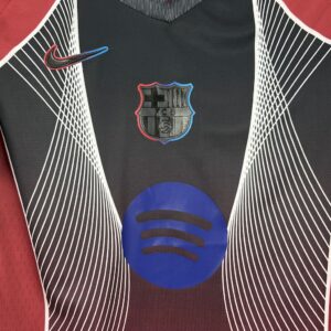 Mens Barcelona 2025/26 Black and red special edition Jersey (With Champions League) - Image 4