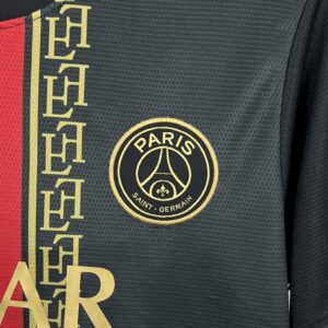 Mens Paris Saint-Germain 2025/26 Black and Gold EditionJersey - Image 6