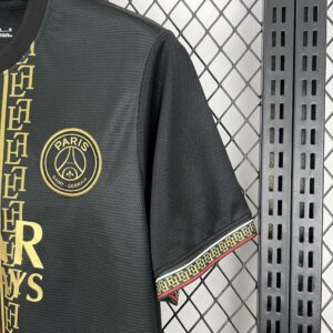 Mens Paris Saint-Germain 2025/26 Black and Gold EditionJersey - Image 3