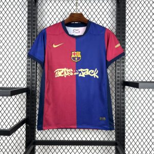 Mens Barcelona 2024/25 Travis Scott Edition Home Jersey - Image 2