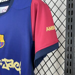 Mens Barcelona 2024/25 Travis Scott Edition Home Jersey - Image 5