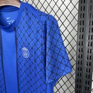 Mens Paris Saint-Germain 2025/26 Pre-match training blue Jersey - Image 3
