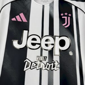 Mens Juventus 2025/26 Home With New Sponsors Jersey - Image 4