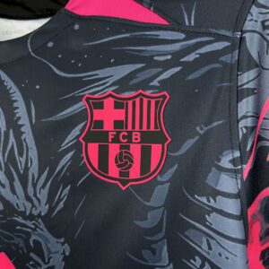 Mens Barcelona 2025/26 Black-Red Dragon Edition Jersey - Image 6