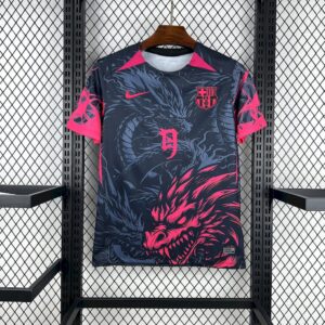 Mens Barcelona 2025/26 Black-Red Dragon Edition Jersey - Image 4