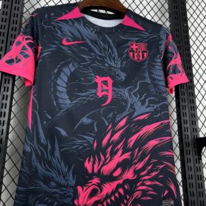 Mens Barcelona 2025/26 Black-Red Dragon Edition Jersey - Image 3